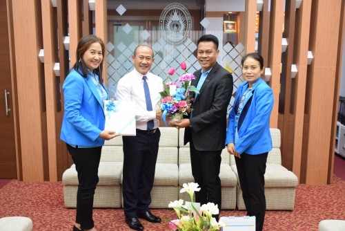 Krungthai Bank congratulated the Assistant Professor Dr. Kanata Thatthong as the new president of Nakhon Si Thammarat Rajabhat University