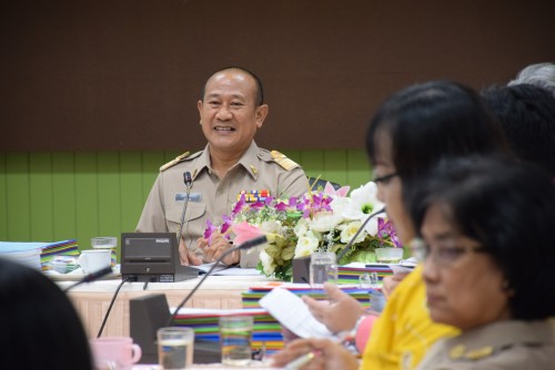 กองนโยบายและแผน ประชุมรายงานผลการดำเนินงานของหน่วยงาน