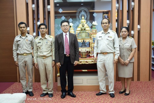 NSTRU administrator discusses collaboration with delegates from the Nakhon Si Thammarat Election Commission