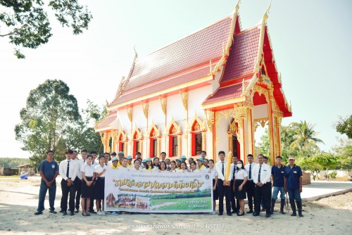 ราชภัฏฯจิตอาสา ทำความดีด้วยหัวใจ ถวายเทียนพรรษา พัฒนาวัด นัดถวายเพล ประเคนภัตตาหาร สานสามัคคี