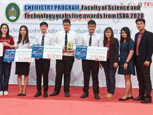 Chemistry Program, Faculty of Science and Technology grabs five awards from ISDA 2020