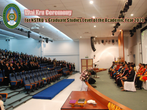 Wai Kru Ceremony for Nakhon Si Thammarat Rajabhat university’s Graduate Studies Level of the Academic Year 2020