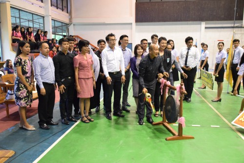 Acting President of NSTRU motivates athletes who joined Mahachai Game