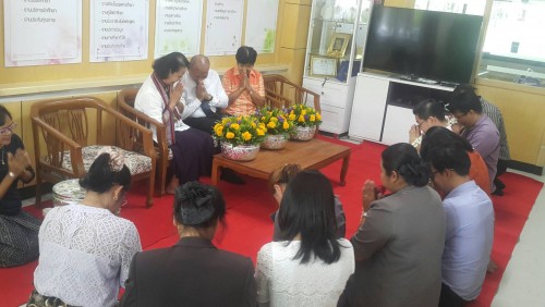 NSTRU by the Academic Promotion and Registration Office holds a merit making ceremony