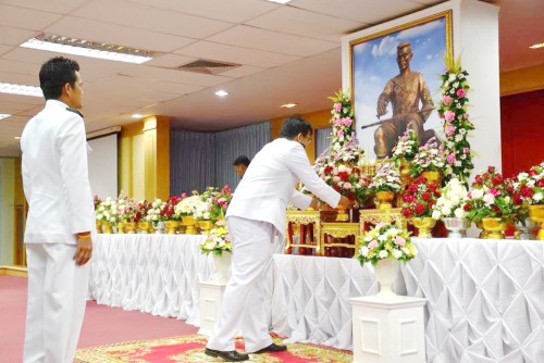 NSTRU administrators attend the Memorial Day of King Naresuan the Great